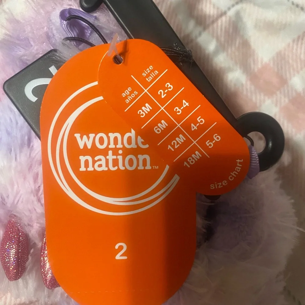 Wonder Nation Fuzzy Slippers‎ for Kids